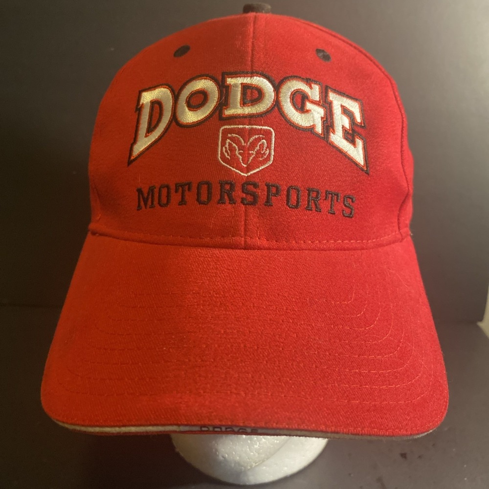 Dodge Motorsports Red Strapback OSFA Hat Cap